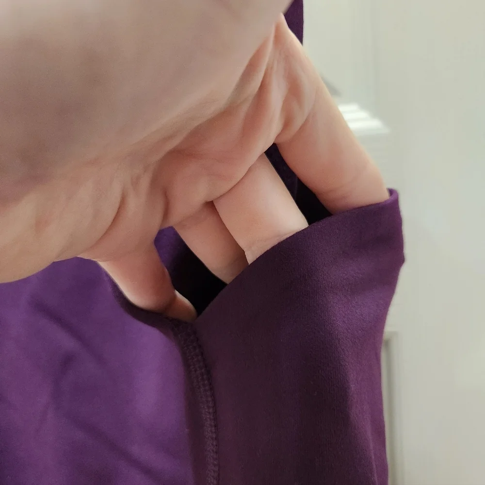 NWT LandsEnd Compression Leggings. Purple. 2X - Picture 3 of 5